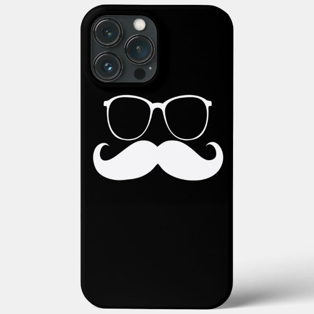 Funny Moustache Glasses Case-Mate iPhone Case (Back)
