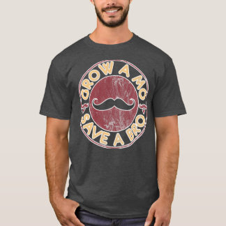 Funny Moustache Moustache Grow A Mo T-Shirt