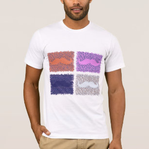 Funny Moustache on Leopard Skin 8 T-Shirt