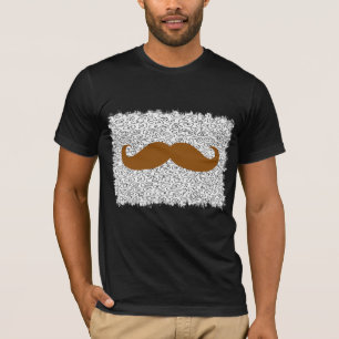 Funny Moustache on leopard skin T-Shirt