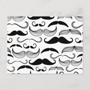 Funny Moustache Postcard