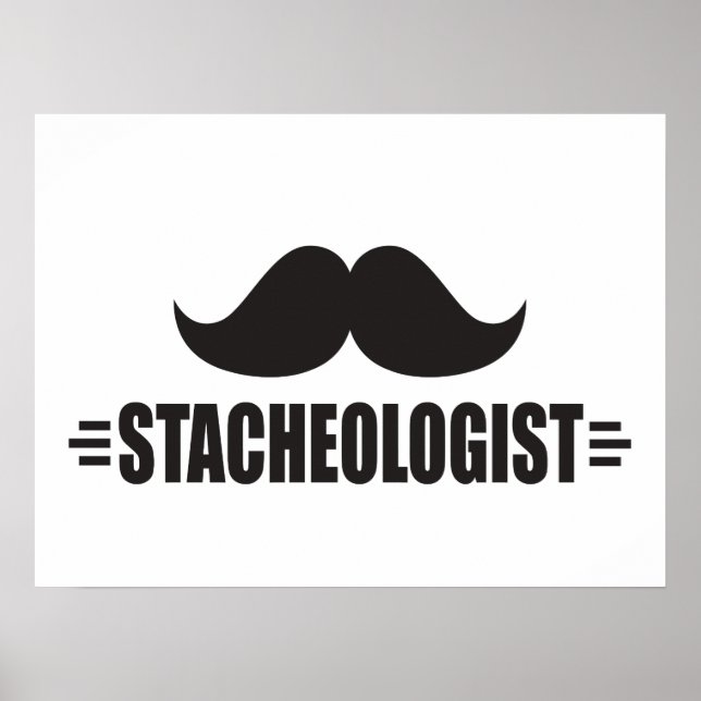 Funny Moustache Poster (Front)