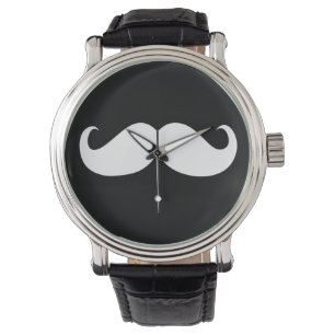 Funny moustache watch