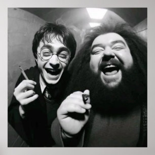 Funny movie bw poster