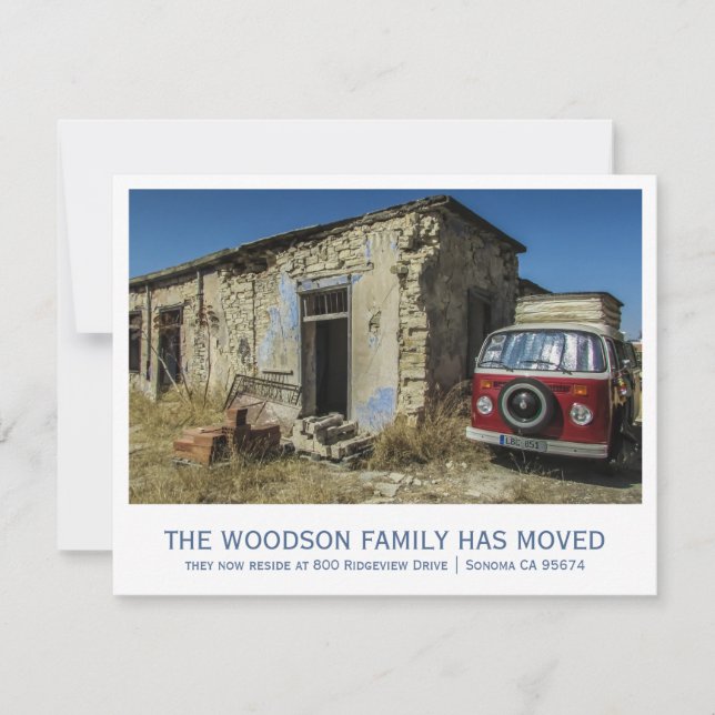 Funny Moving Announcement (Front)