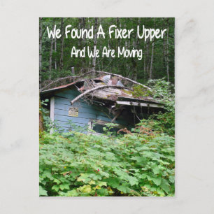 Funny Moving to New House Postcard