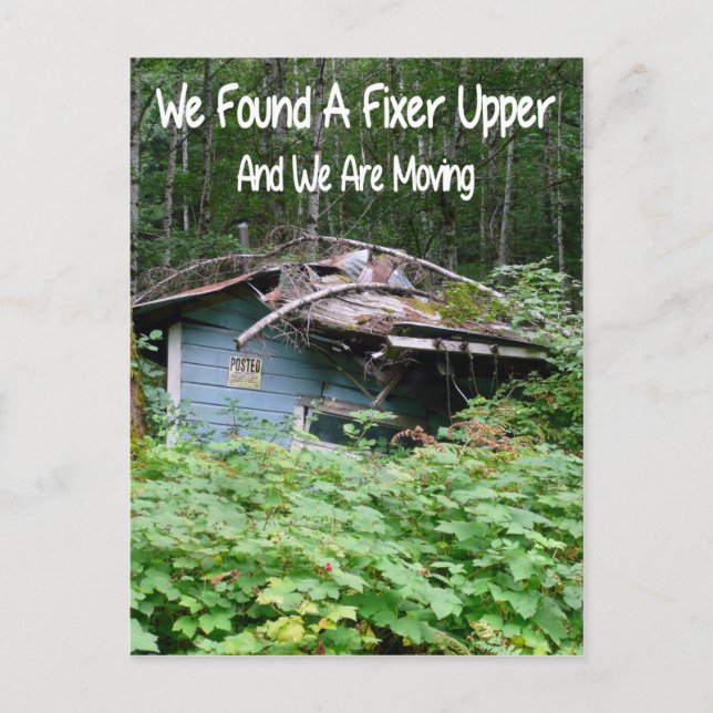 Funny Moving to New House Postcard (Front)