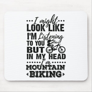 Funny Mtb T Shirt For Mountain Biking Lovers Mouse Pad