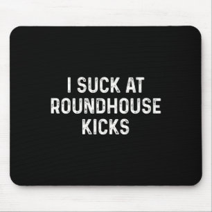 Funny Muay Thai Kickboxing Roundhouse Kick Mouse Pad