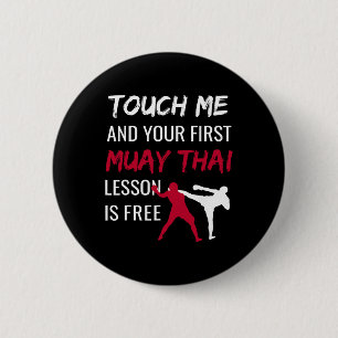 Funny Muay Thai Martial Arts Comt Sports Self Defe 6 Cm Round Badge