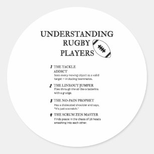 Funny Mud, Bruises & Chaos Humour Classic Round Sticker