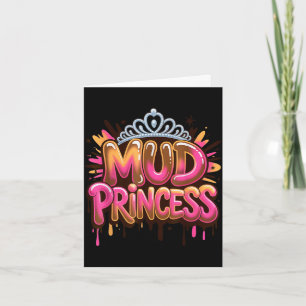 Funny mud princess run squad muddy sisters mudder card