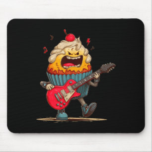 Funny Muffin with Cherry for Rock Guitar and Mouse Pad
