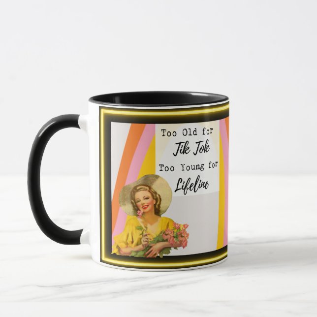 Funny Mug Coffee Best Friend Gift "Tik Tok" (Left)