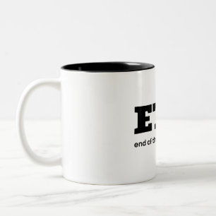 Funny Mug End of thinking capacity