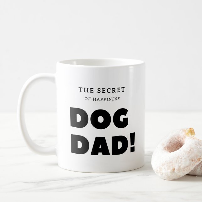 Funny mug - father's day mug - Dog Dad mug (With Donut)