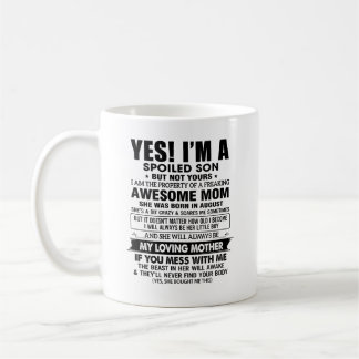 Funny Mug for Son with Crazy Mum Quote