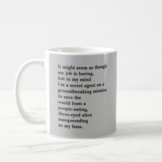 Funny Mug for the Office (Left)