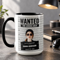Funny Mugshot Wanted Poster Custom Name & Text