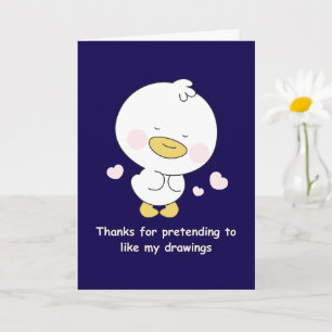 Funny Mum Card With Cute Duck