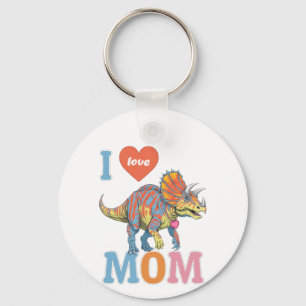 Funny Mum Ceratopsian Key Ring