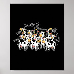 Funny Mum Cow Family Mother Lover Poster