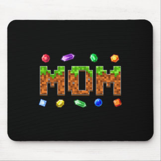 Funny Mum Dad Birthday Boy Kid Video Gamer Pixel  Mouse Pad