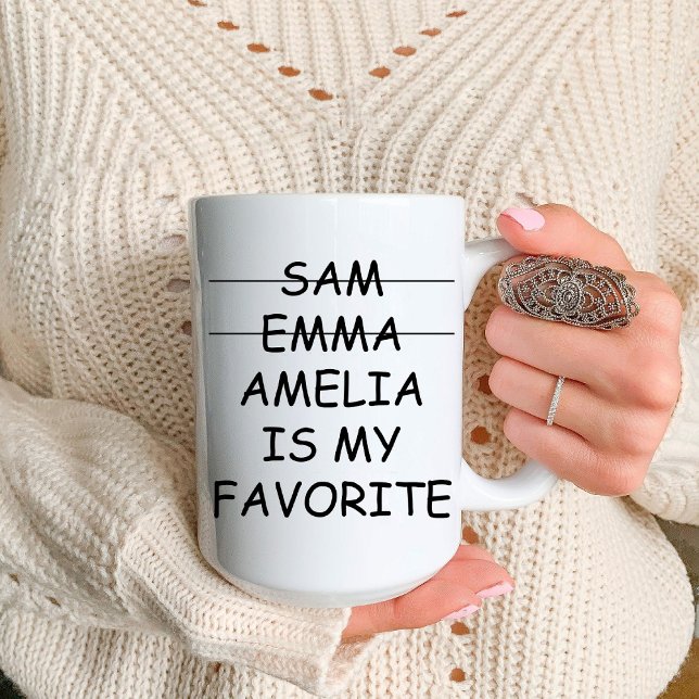 Funny Mum Favourite Child / Mum Birthday Coffee Mug (Funny Mom Favorite Child / Mom Birthday Coffee Mug)