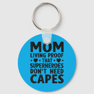 Funny Mum Hero Mothers Day Quote Cute Mum Birthday Key Ring
