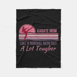 Funny Mum Karate Taekwondo Kenpo Martial Arts Fleece Blanket