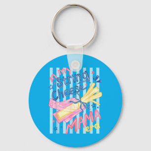 Funny Mum Life Coquette Bow Key Ring
