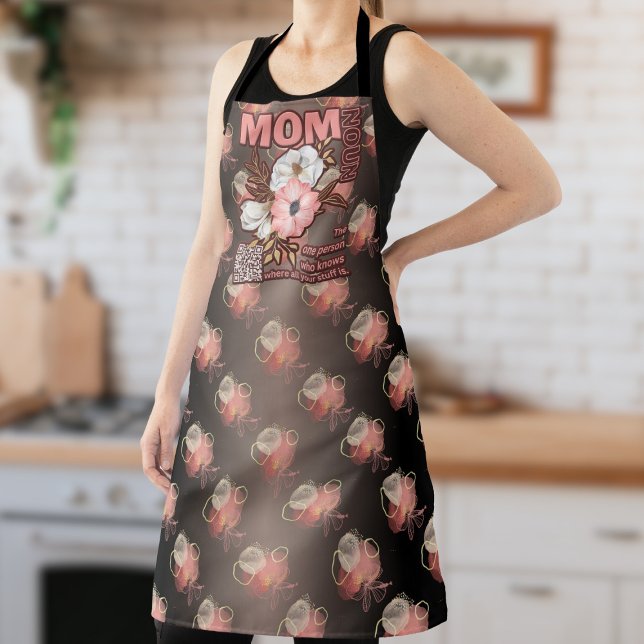 Funny Mum Quote All Over Print Apron (Creator Uploaded)