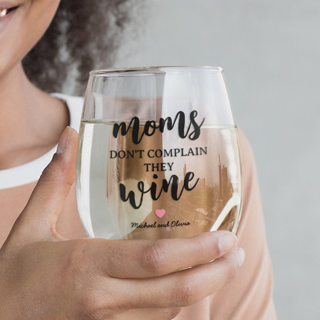Funny Mum Stemless Wine Glass (Creator Uploaded)