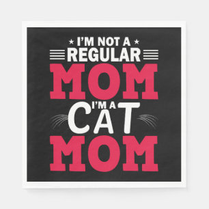 Funny Mum t shirts, Cat mum tee, Maternity, tee, 0 Napkin