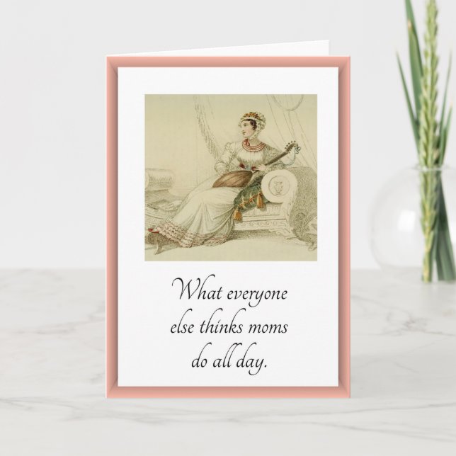 Funny Mum to Mum Greeting Card (Blank Inside) (Front)