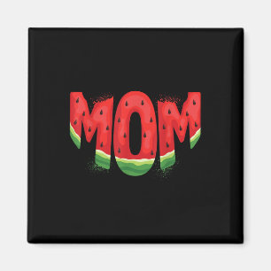 Funny Mum Watermelon Summer Fruit Family Matching  Magnet