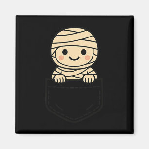 Funny Mummy Pocket Pal Cute Mummy Halloween Monste Magnet