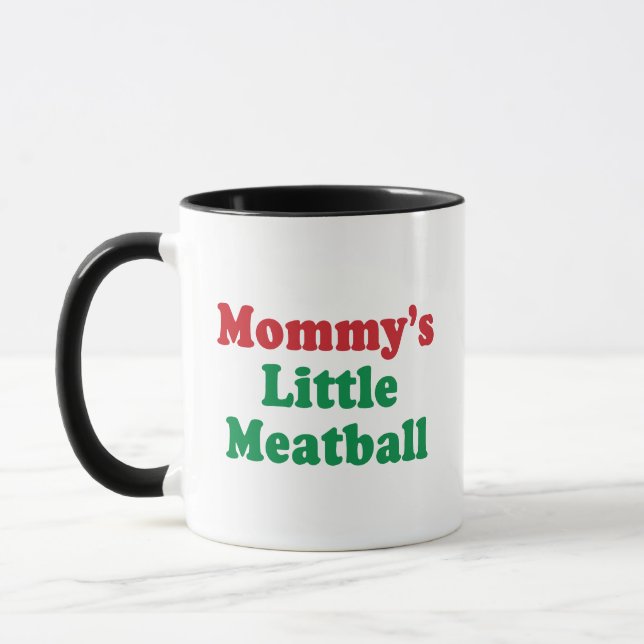 Funny Mummy's Little Meatball Mug (Left)
