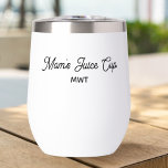 Funny Mum's Juice Cup, Monogram Any Custom Text<br><div class="desc">A super funny gift for moms or anyone who could use a little "juice" at times. Current text reads "Mummy's juice cup - Monogram" but easily change to any text of your choice. Also great for coffee. Makes a fun Mother's Day gift, birthday gift or everyday gift for your bestie....</div>