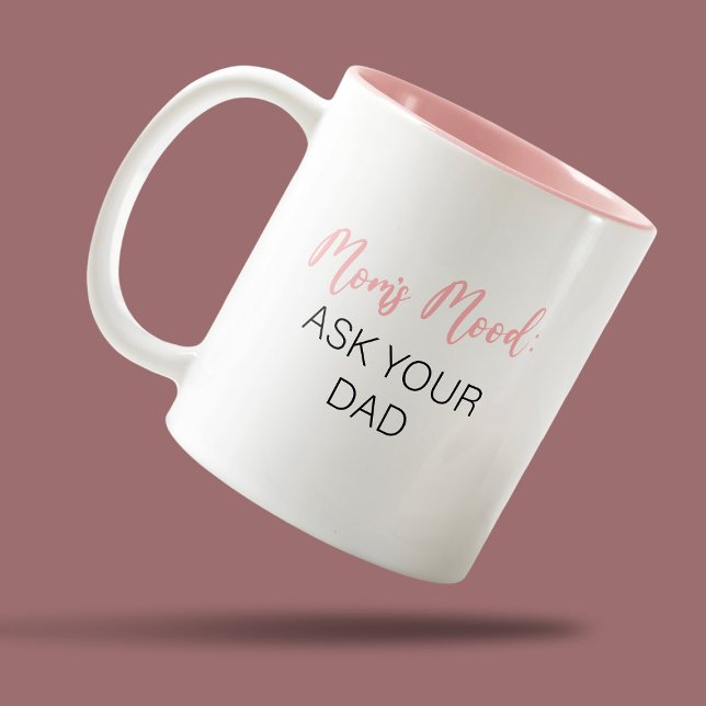Funny Mum's Mood Two-Tone Coffee Mug (Creator Uploaded)