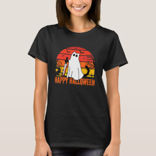 Funny Murder Cat Black Cat Murderous With Knife Ha T-Shirt