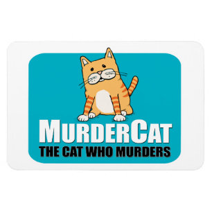 Funny Murder Cat magnet