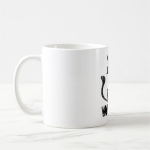 Funny Murderous Black Cat What With Knife Hallowee Coffee Mug