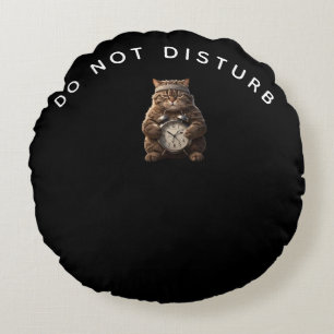 Funny Muscular Cat Off Duty Pillow