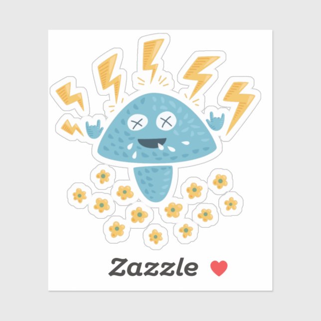 Funny Mushroom Pop Rock Heavy Metal Music (Sheet)