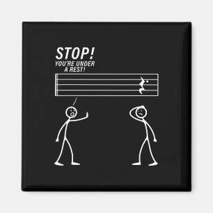 Funny Music Design For Men Women Music Teacher Mus Magnet