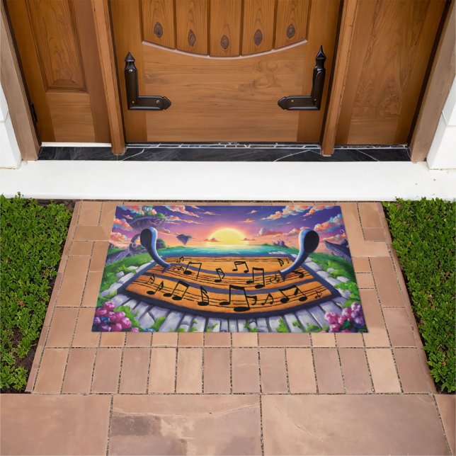 Funny Music Doormat (Outdoor)