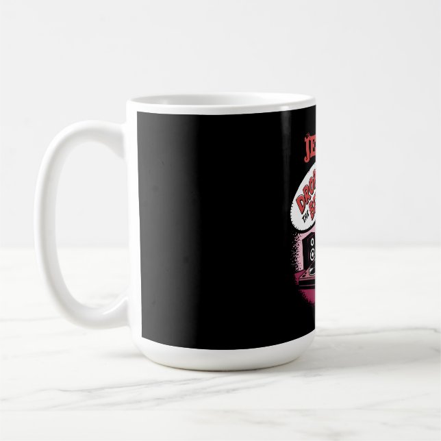 Funny Music Drop The Beet Coffee Mug (Left)