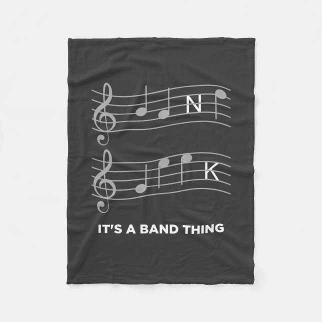 Funny Music - It's A Band Thing Fleece Blanket (Front)