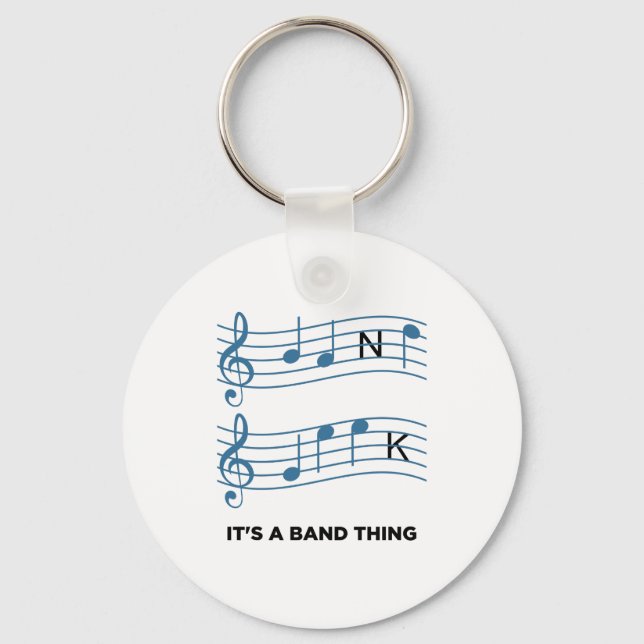Funny Music - It's A Band Thing Key Ring (Front)